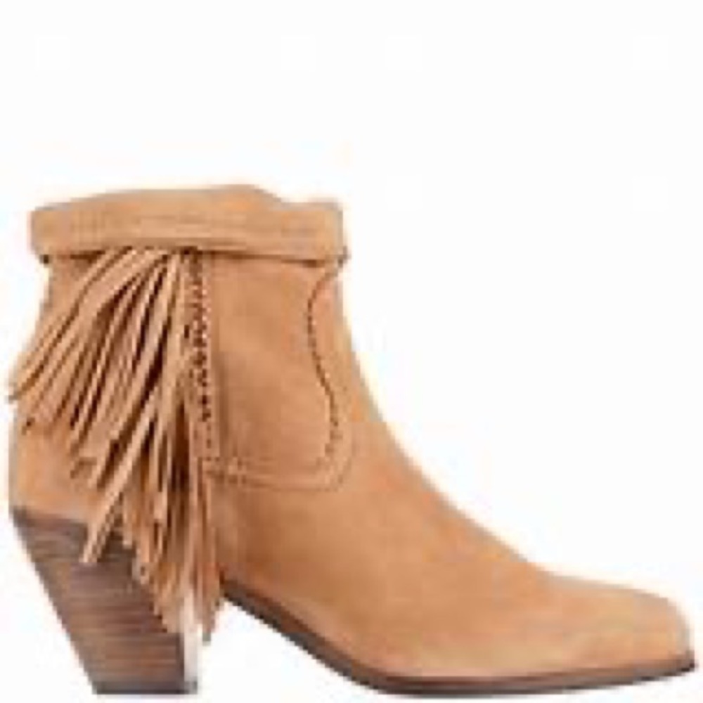 Sam Edelman leather fringe Louis bootie